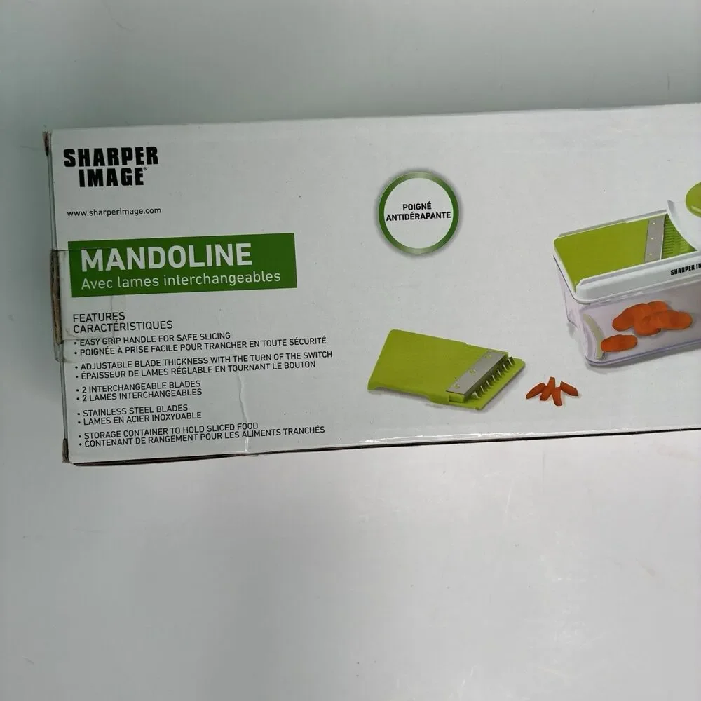 Sharper Image Mandoline Slicer With Interchangeable Slicing Blades Brand New
